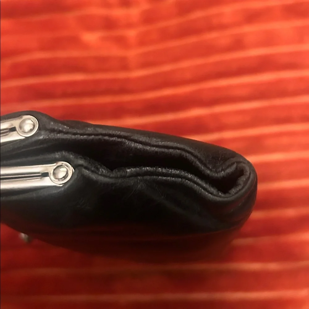 HOBO Lauren Double-Frame Clutch Wallet in Black Vintage Leather - Picture 13 of 13